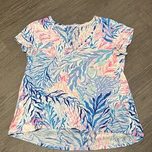 Lilly Pulitzer Multicolor Tropical Print Top